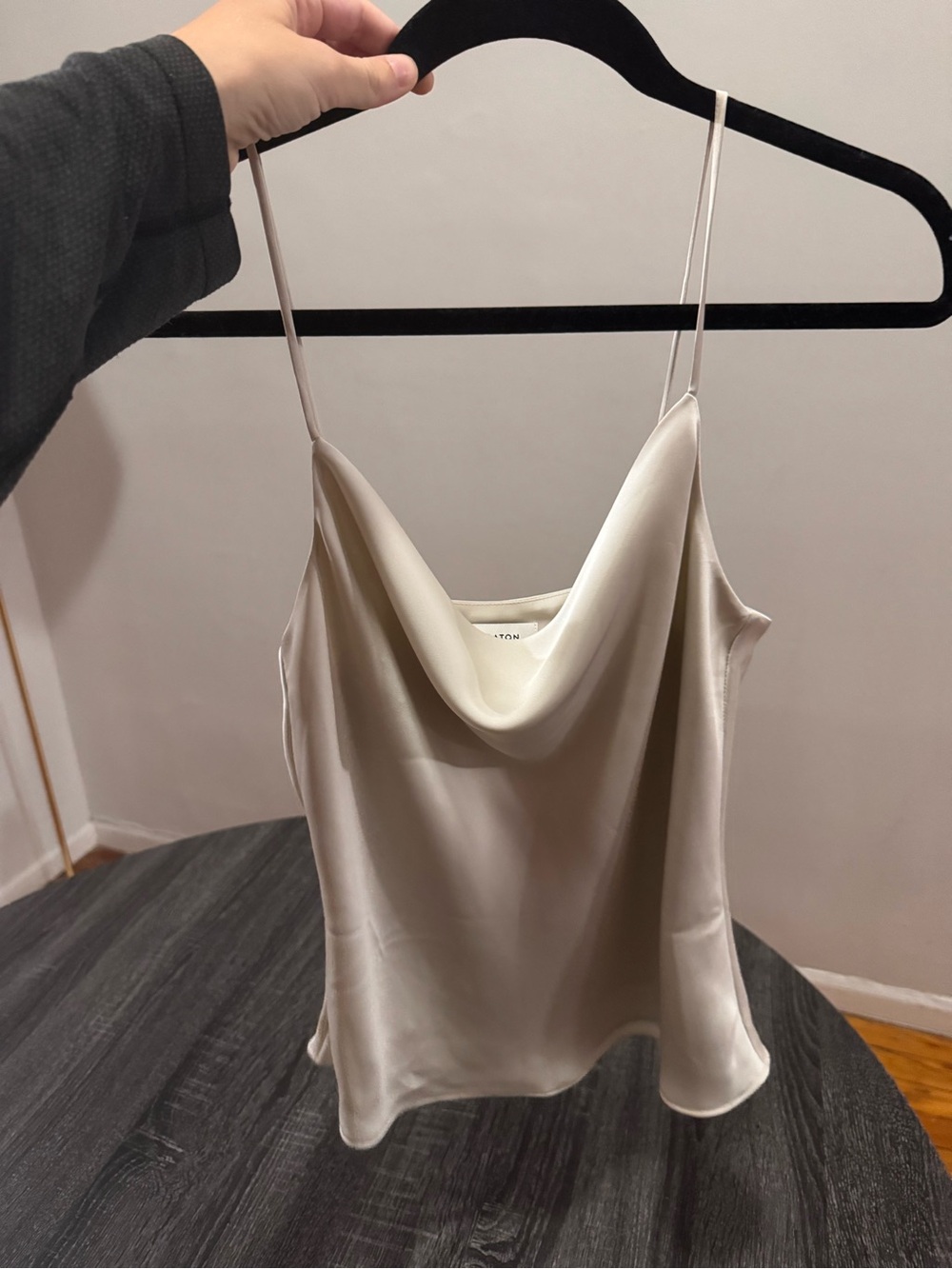 Aritzia Cowl Neck Camisole Tank Top - Cream